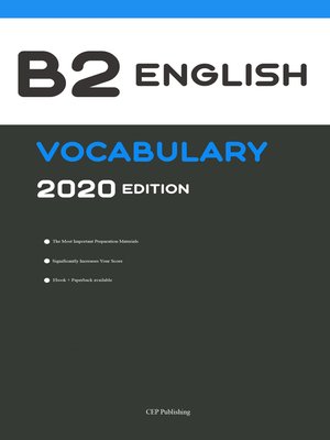 cover image of English B2 Vocabulary 2020 Edition